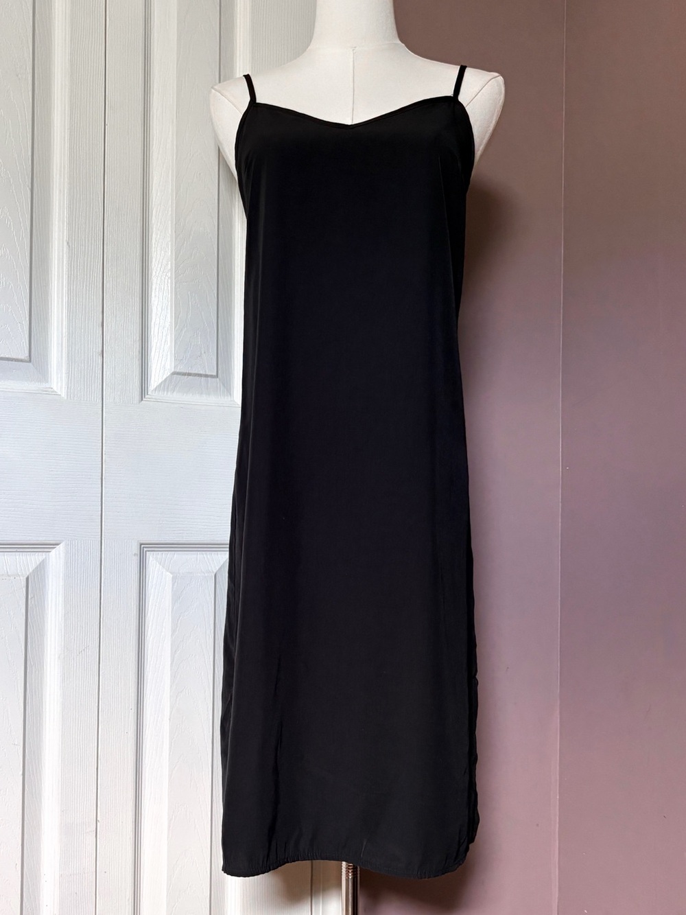 Vtg Urban Outfitters Classic Black Slip Dress Size XS | Y2K Classic Edgy Sleek
